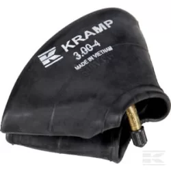 Chambre à air pour jante Ø 4"| 3.00-4 / 4.00-4| valve coudée 90° TR87| Kramp
