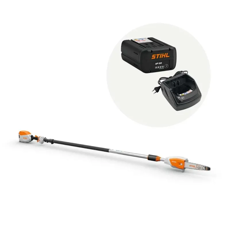 Perche d'élagage HTA 86 STIHL - Pack batterie et chargeur