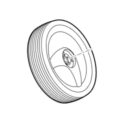 Roue avant tondeuse à batterie Stihl RMA339 / Viking MA339