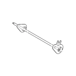 Axe de roue avant pour tondeuse Stihl à batterie RMA 2 RT