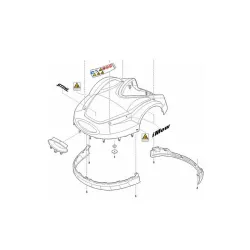 Kit capot supérieur robot tondeuse Stihl