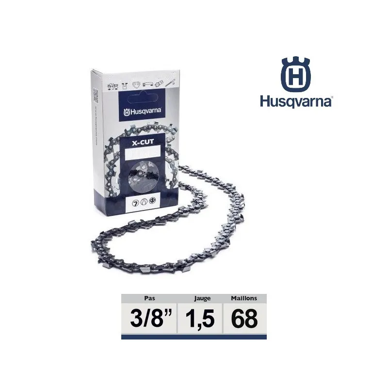 Chaîne tronçonneuse Husqvarna 3/8 058 68 dents - 581626668