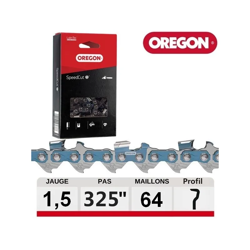 Chaine tronçonneuse OREGON 21BPX064E ControlCut 325 1.5mm 64 dents