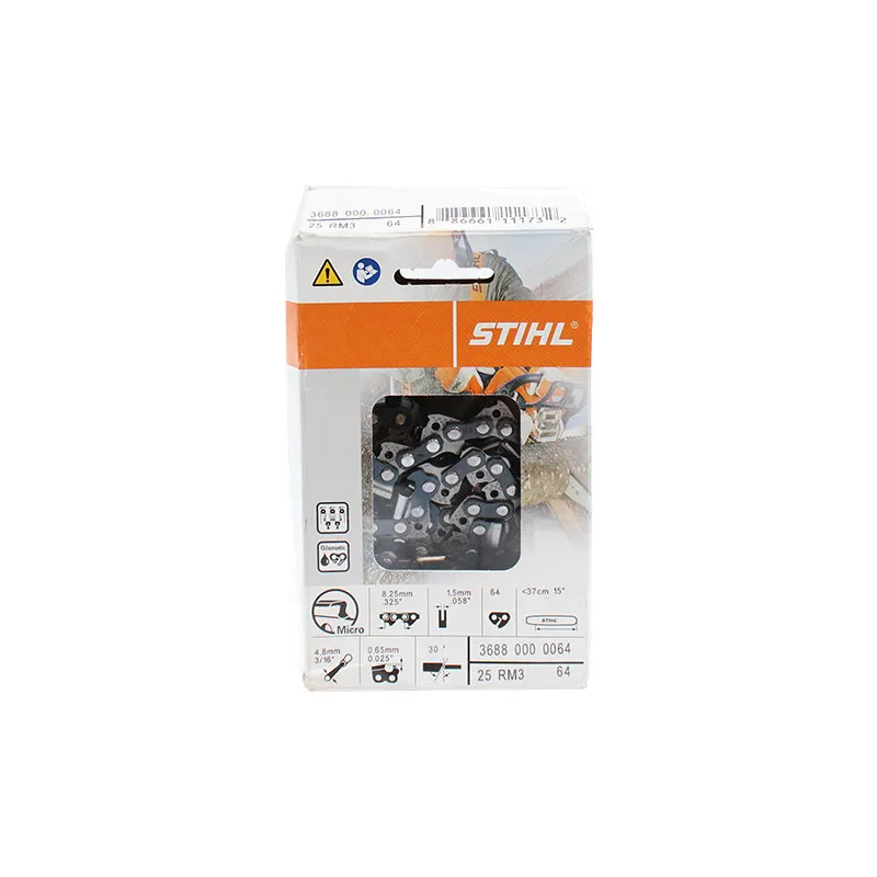 Chaine tronçonneuse STIHL 0.325" 1.5MM 64 Dents - 36880000064
