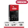 Chaine tronçonneuse Oregon 58 dents 1/4 1.3 mm 25AP058E ControlCut