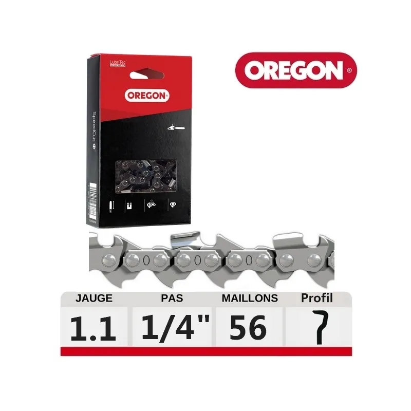 Chaine Oregon tronçonneuse Stihl 1/4 1.1 mm 56 dents - 24AP056E