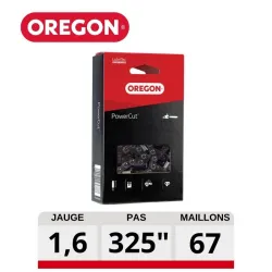 Chaine tronçonneuse Oregon carrée 325 063 67 dents PowerCut 22LGX067E
