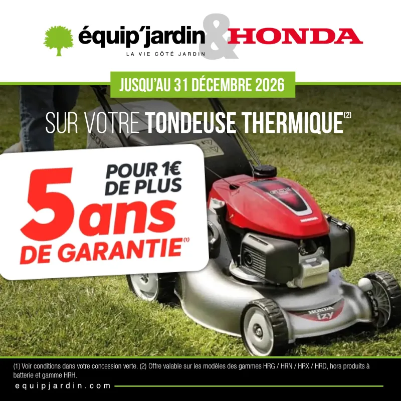 5 ans de garantie sur les modèles des gammes HRG / HRN / HRX / HRD
