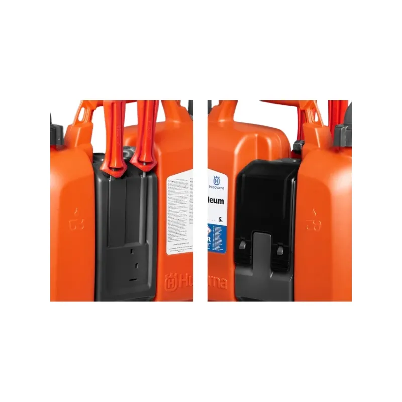 Bidon double Husqvarna essence huile 5l+2.5l avec porte-outils