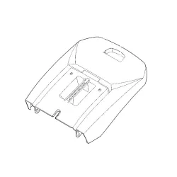 Bac de ramassage supérieur tondeuse à batterie Stihl RMA443 / RMA448TC