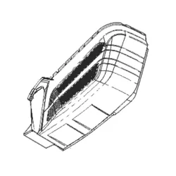 Bac partie inférieure droite ramassage tondeuse à batterie ALKO 46.2Li SP, 512Li VS-W