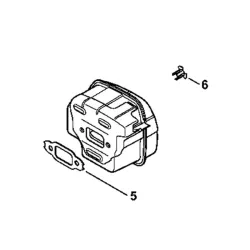 Pot échappement tronçonneuse thermique Stihl MS251