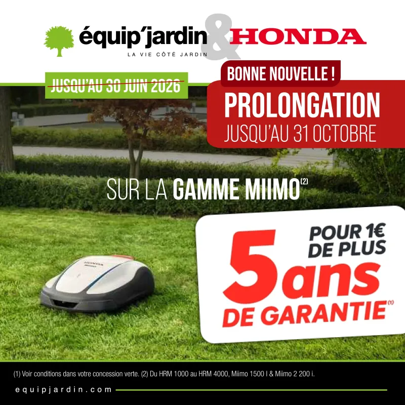 Garantie 5 ans 1€ HONDA robot