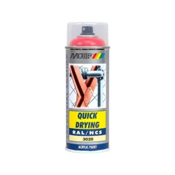 Bombe peinture Motip rouge Honda / Efco RAL 3020