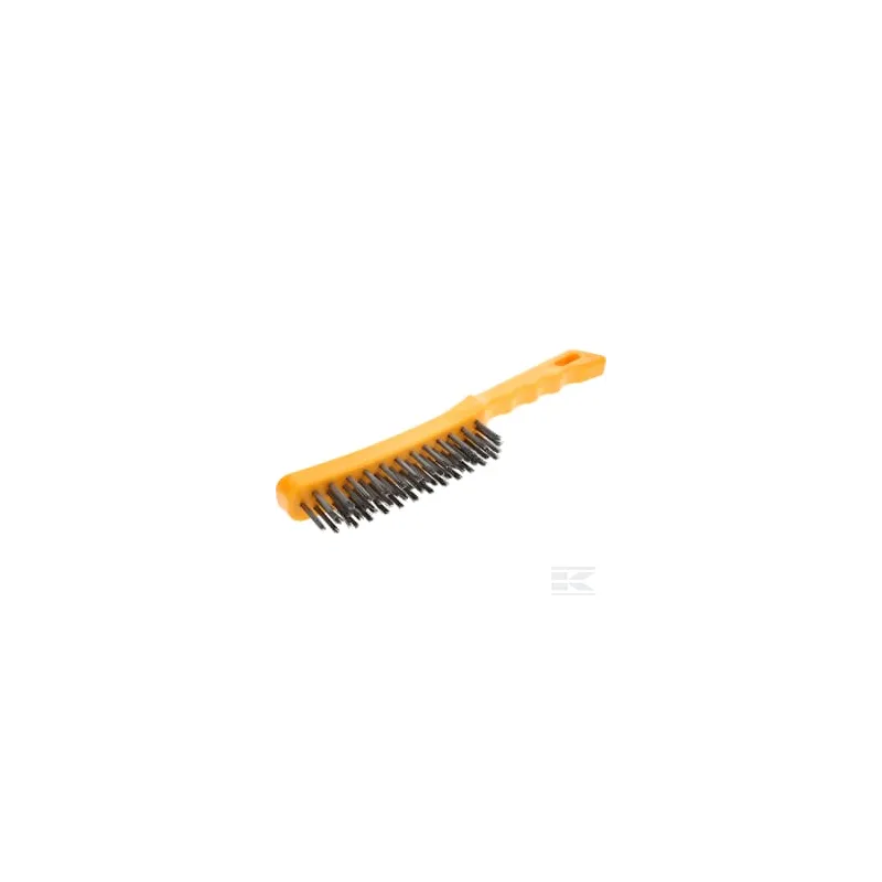 Brosse métallique à 4 rangées str-STW035 plastique