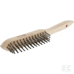 Brosse métallique en acier inoxydable 4 rangs