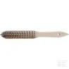 Brosse métallique en acier inoxydable 4 rangs