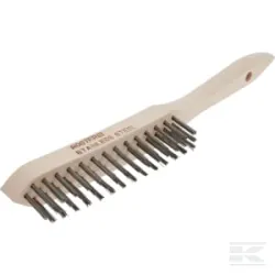 Brosse métallique en acier inoxydable 3 rangs
