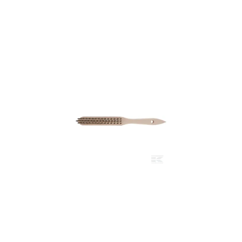 Brosse métallique en acier inoxydable 3 rangs