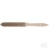 Brosse métallique en acier inoxydable 3 rangs