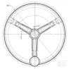 Volant Ø380mm PP017 PVC