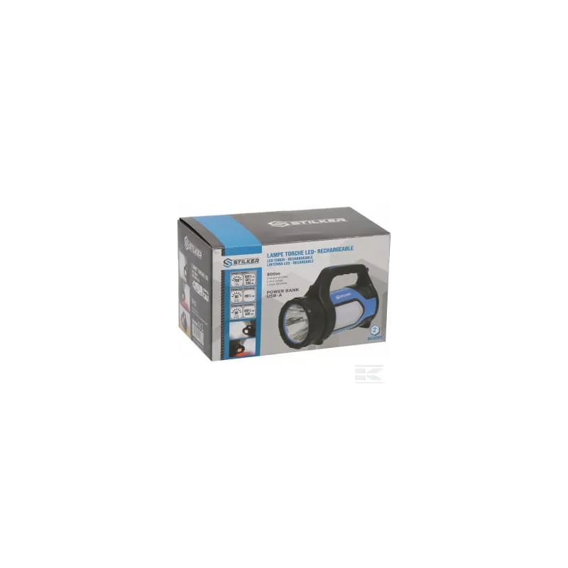 Lampe torche LED 700 lumens, longue portée, rechargeable