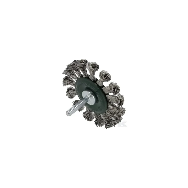 Brosse métallique pour roues 6 mm 0,5x75 mm acier inoxydable