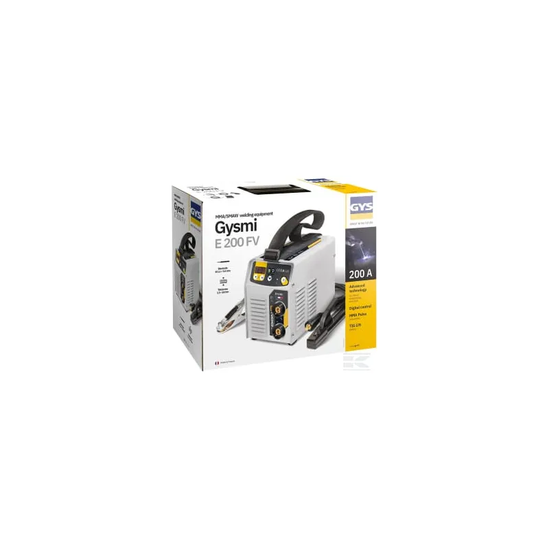 Poste à souder Inverter GYSMI E200 FV + accessoires et boîte de rangement