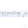 Taraud pour V-COIL M10x1