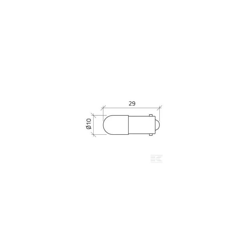 Ampoule BA9S, 24V 3W