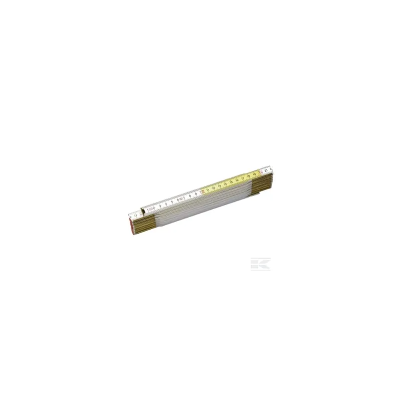 Mètre en bois Bois jaune/blanc