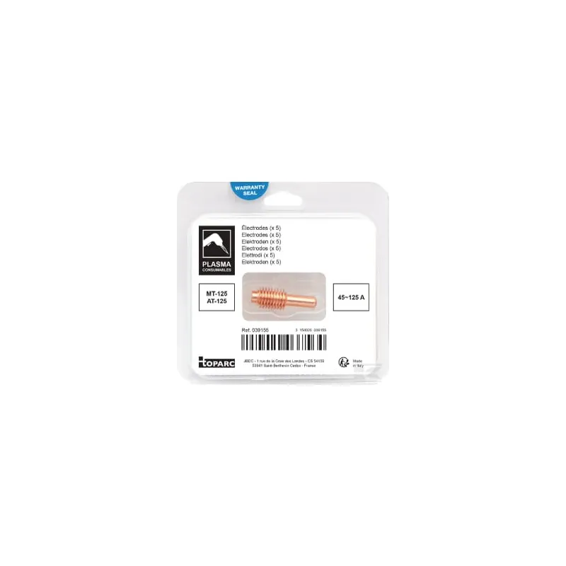 Électrodes 45/125A Plasma (5x)