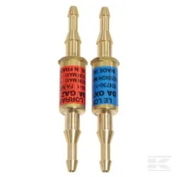 Lot de 2 antiretours pare-flamme OX & AD + 4 colliers (Ø  6.3 mm)
