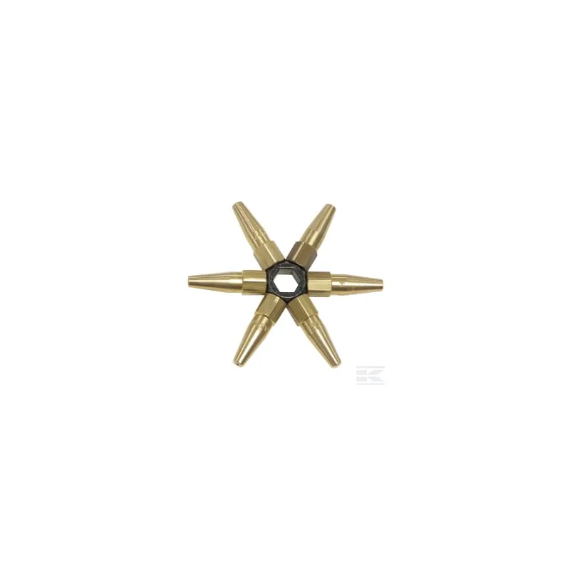 Étoile clé 7 becs de soudage (250,315,400,500,630,800,1000l/h)