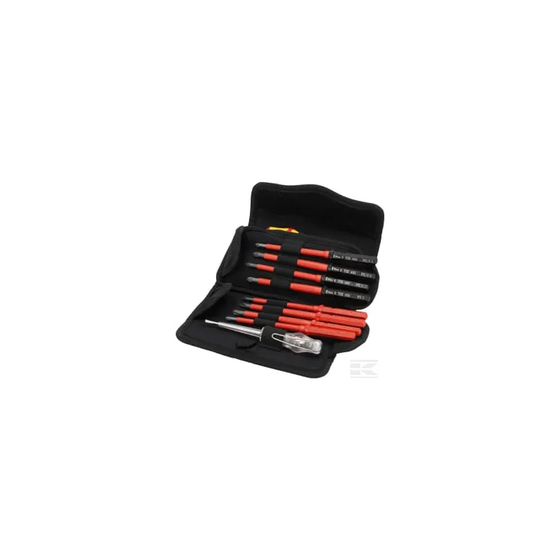 Jeu de tournevis compacts VDE 18 pièces