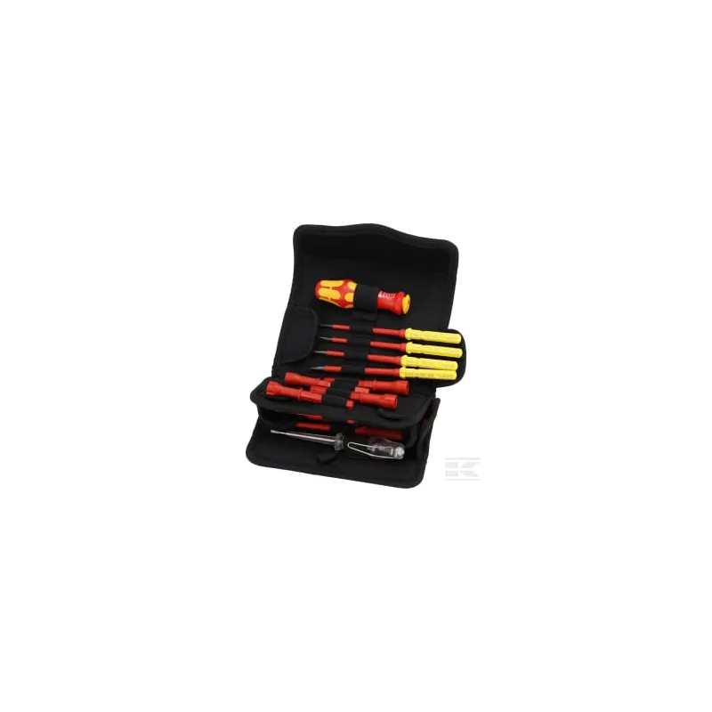 Jeu de tournevis compacts VDE 18 pièces