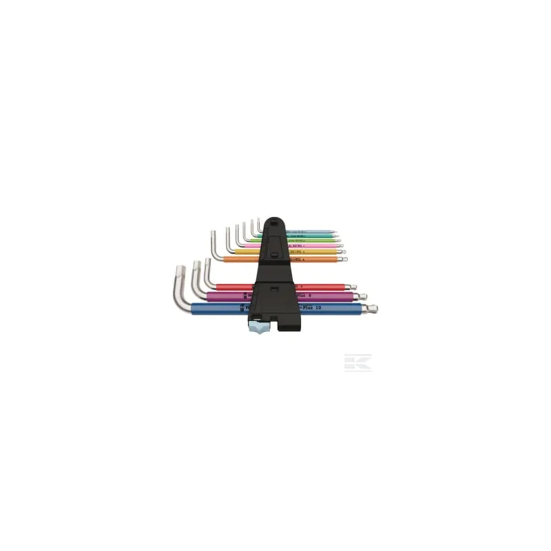 Jeu de tournevis d'angle 3950/9 Hex-Plus Inox 1