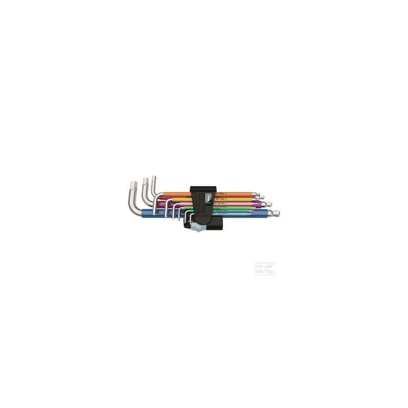 Jeu de tournevis d'angle 3950/9 Hex-Plus Inox 1