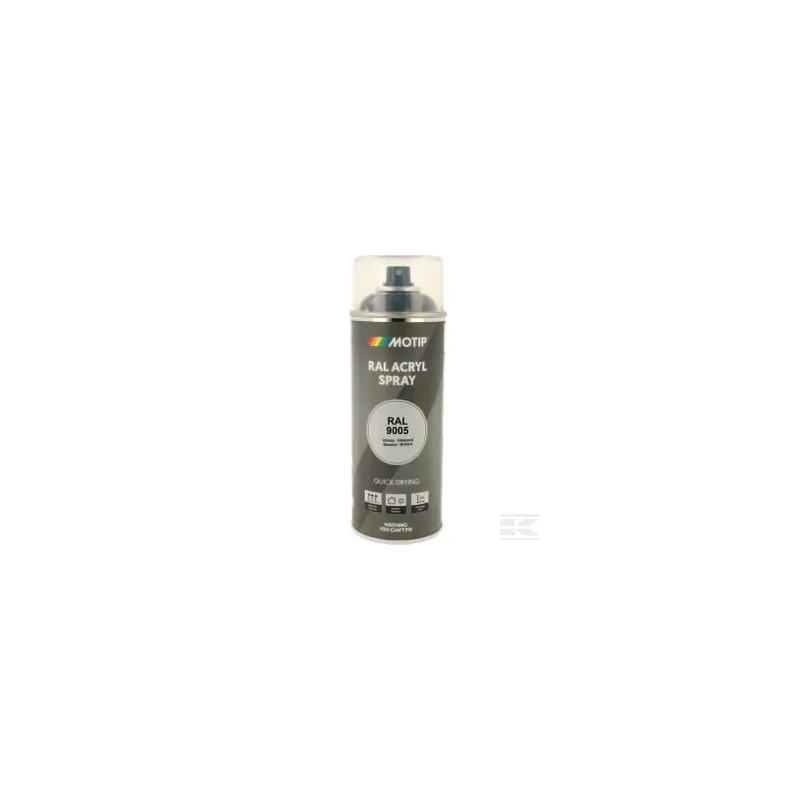 RAL 9005 spray acr. noir foncé