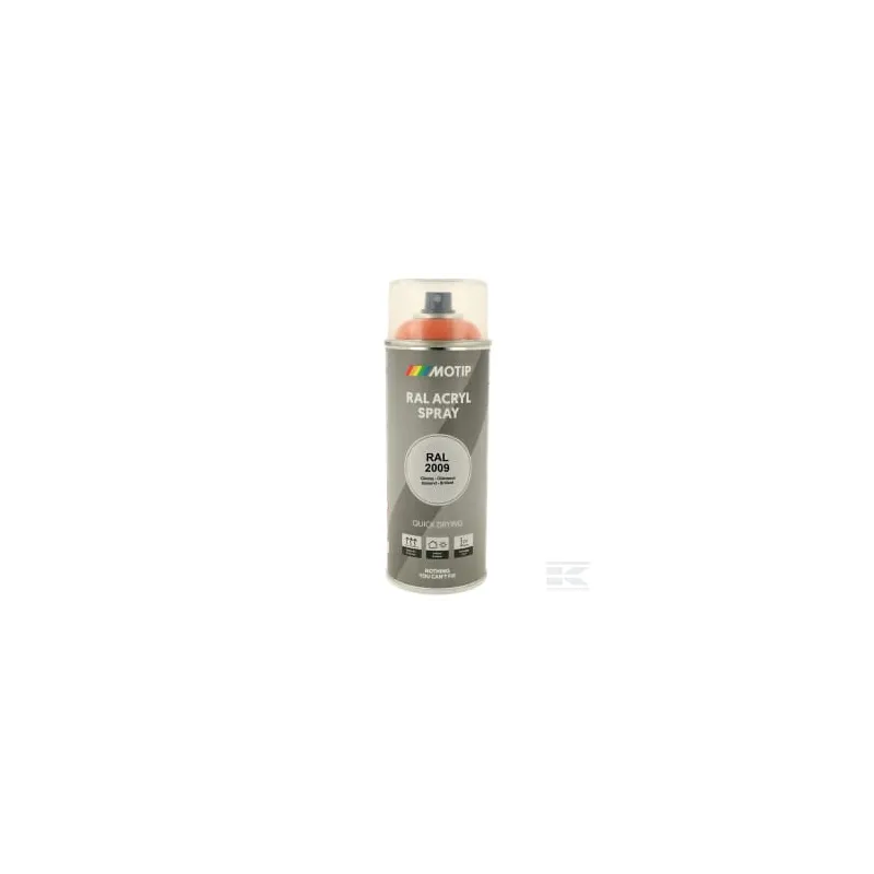 RAL 2009 spray Peinture Orange