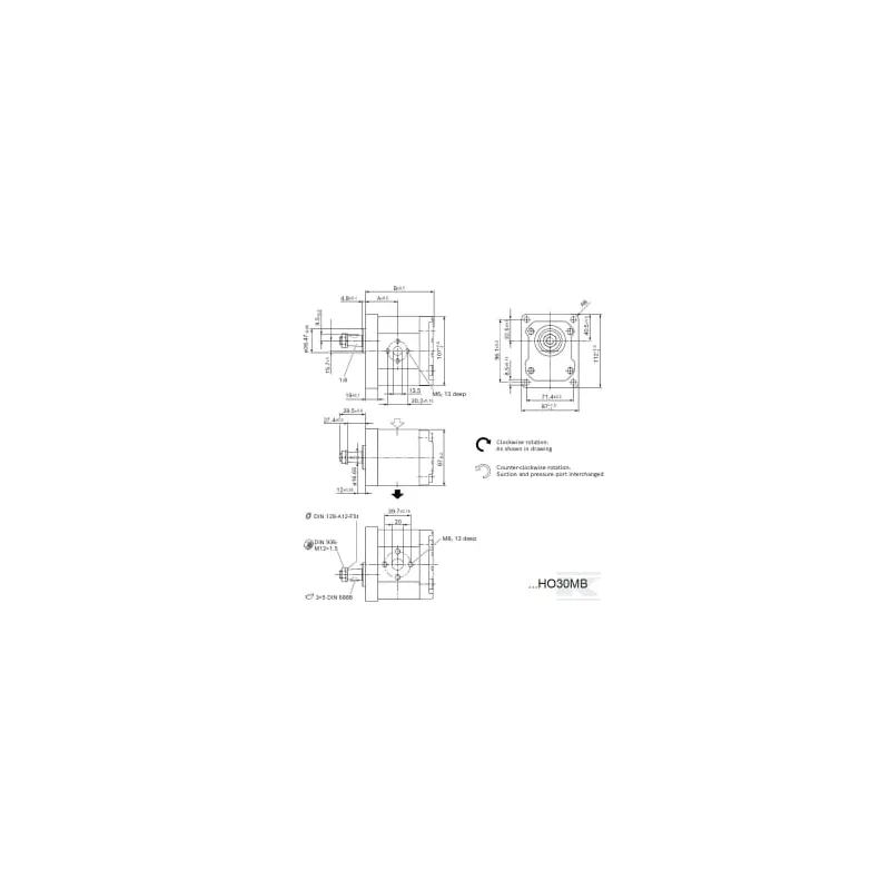 Pompe à engrenages AZPJ-22-016RHO30MB