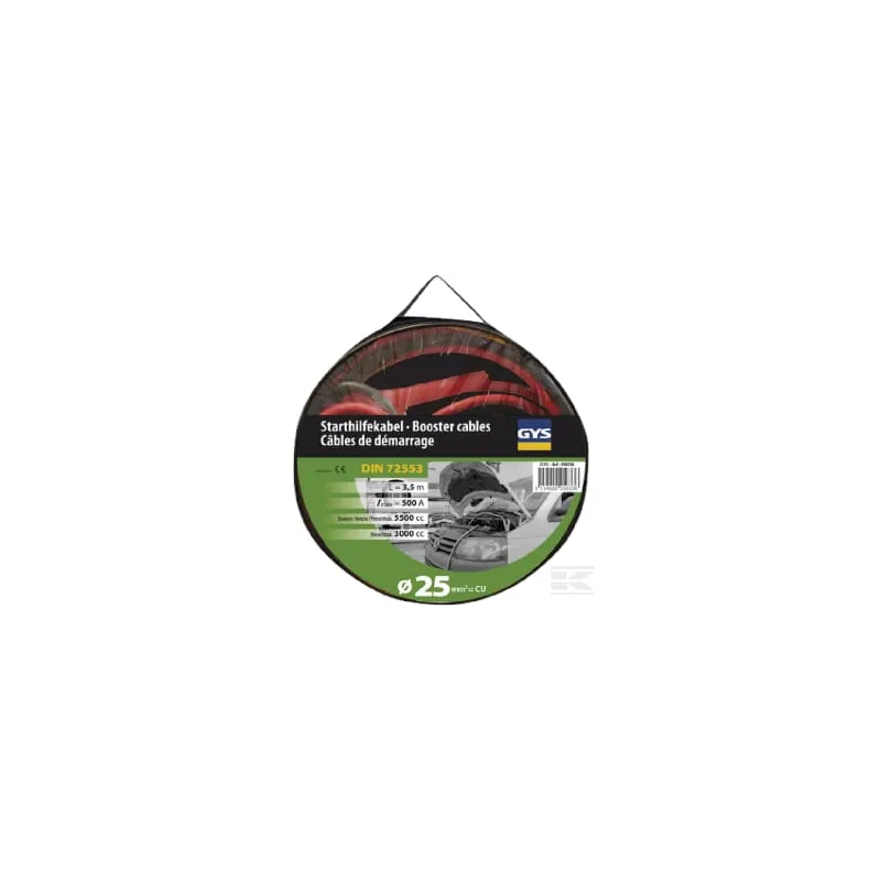 Kit câbles démarrage 25mm² - 3,5m