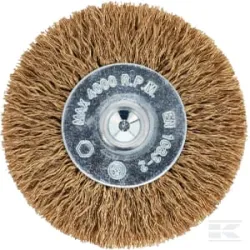 Brosse pour grain de bois D80x35 tige 8 sertie Cordwire 0,25