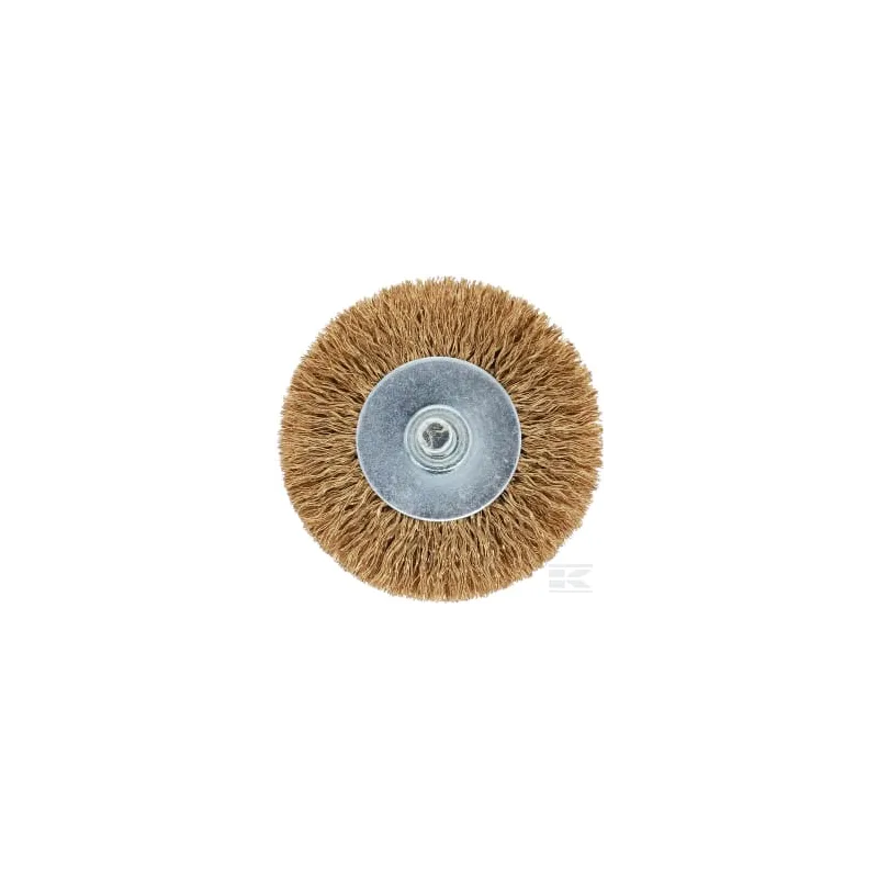 Brosse pour grain de bois D80x35 tige 8 sertie Cordwire 0,25