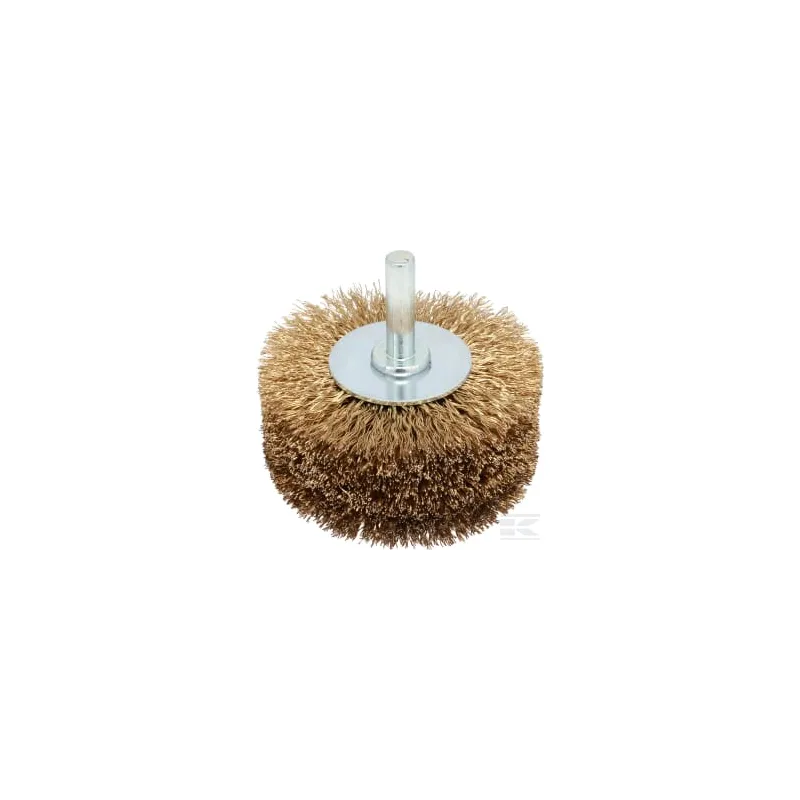 Brosse pour grain de bois D80x35 tige 8 sertie Cordwire 0,25