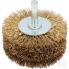 Brosse pour grain de bois D80x35 tige 8 sertie Cordwire 0,25