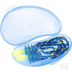 Bouchons d'oreille, bleu Fusion avec bandeau
