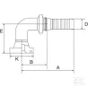 Racc. à sertir DN16-34,2 Komatsu 90°