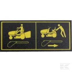 Étiquette de déverrouillage de la transmission