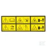Étiquette de sécurité 6 pictogrammes